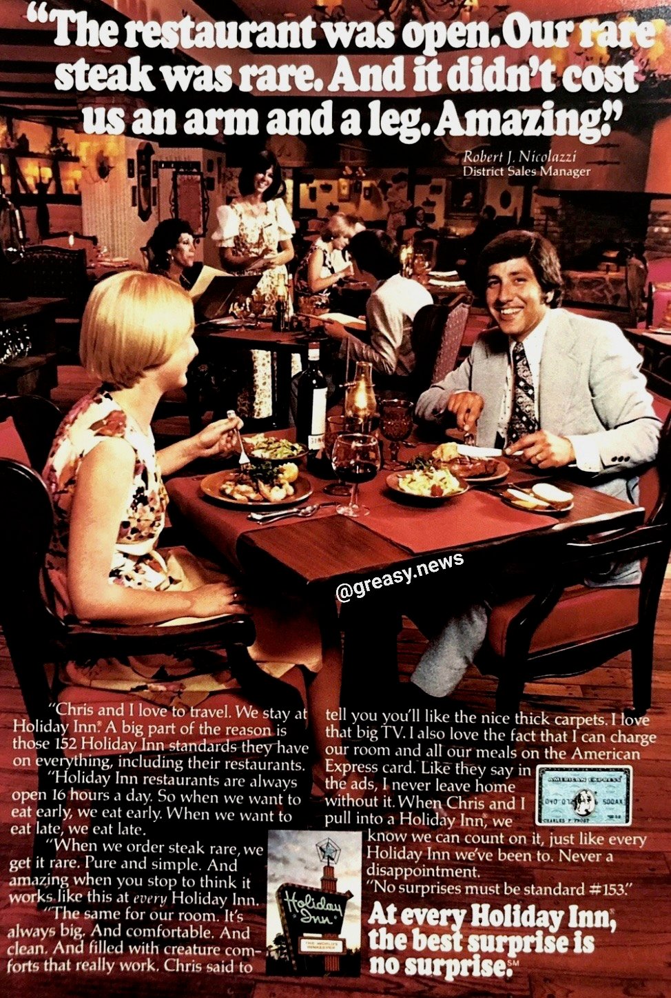Old Holiday Inn magazine ad