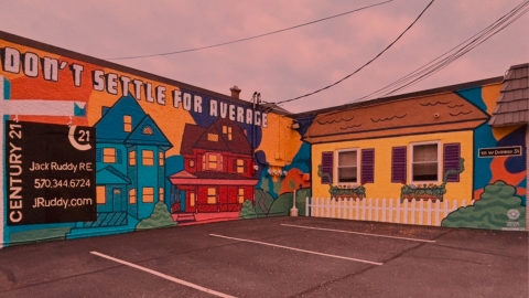 Don't Settle for Average Mural